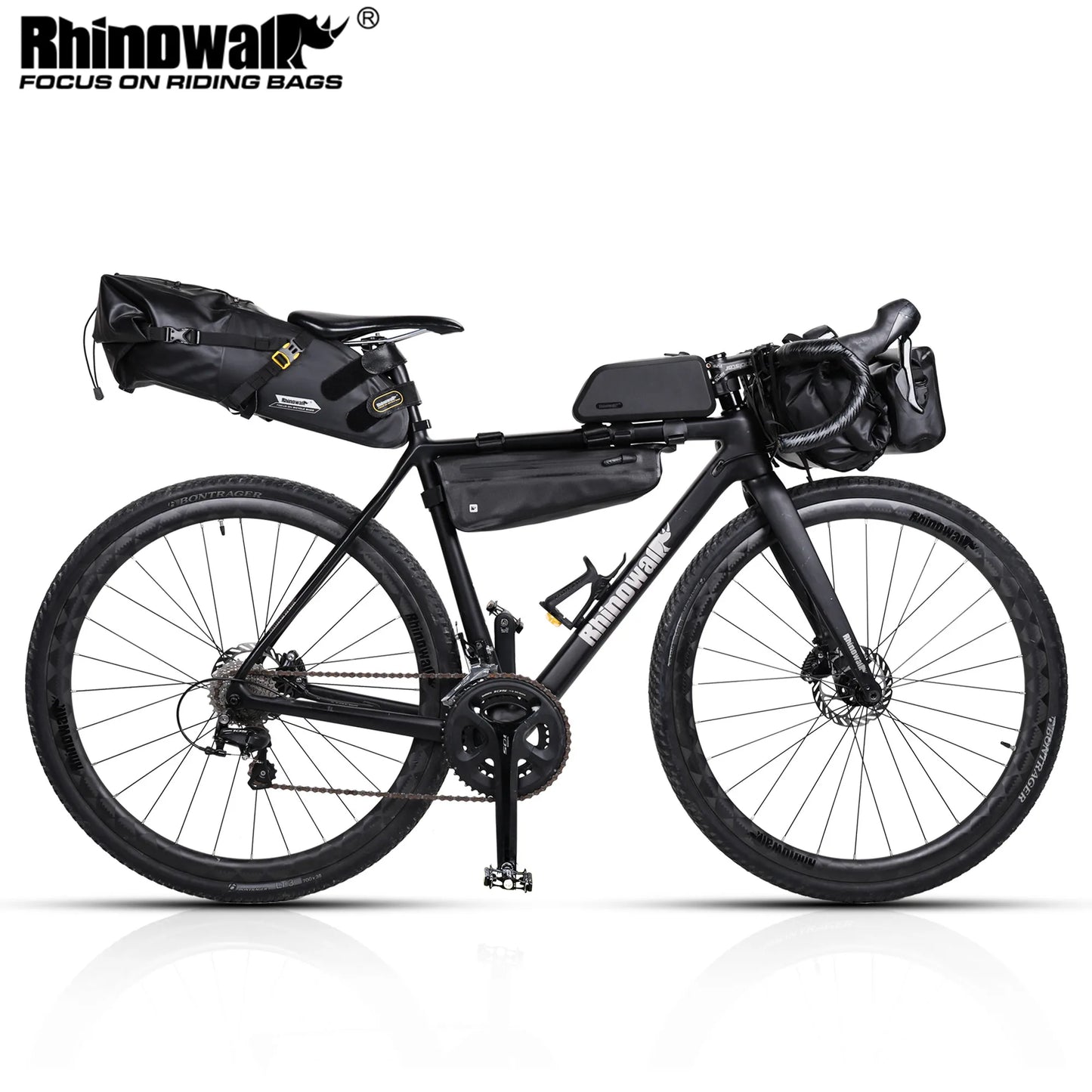 Rhinowalk Bicycle Bag Set Waterproof Bike Cycling Bag Sets Bicycle Saddle Handlebar Frame Tube Bag Road Bike Travel Accessories