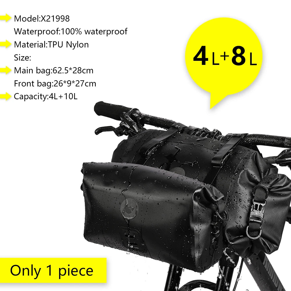 Rhinowalk Bicycle Bag Set Waterproof Bike Cycling Bag Sets Bicycle Saddle Handlebar Frame Tube Bag Road Bike Travel Accessories