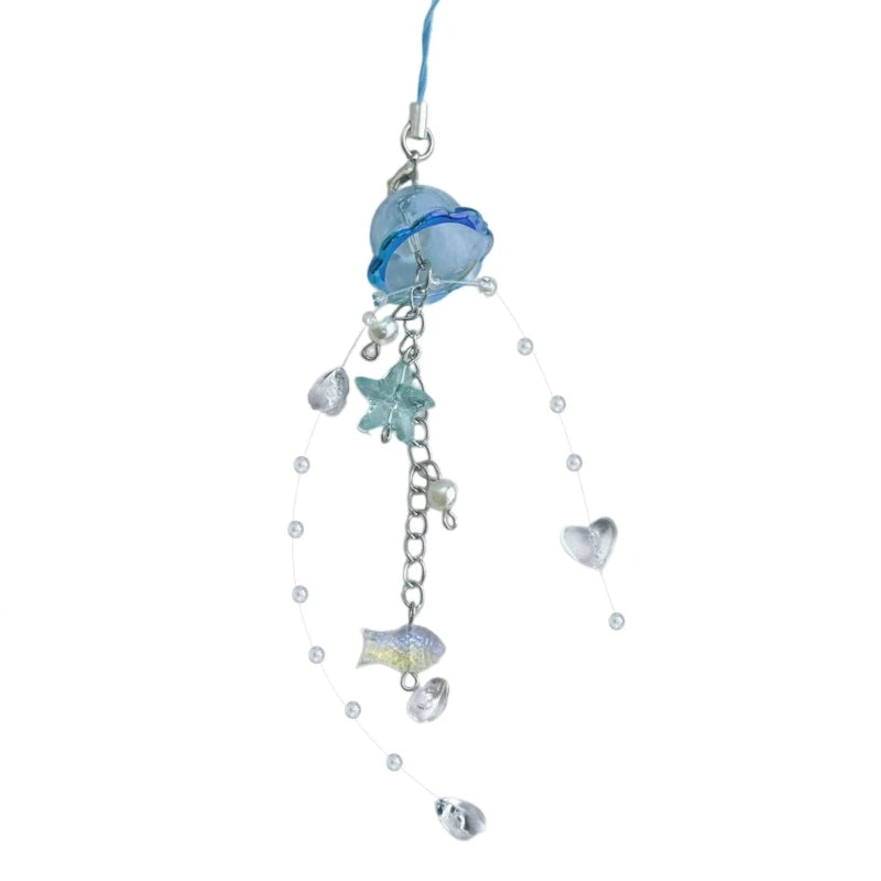 2023 New Trendy Pearls and Crystal Star Phone Keychain Phone Charm Accessory for Fashionable Individuals Women Stylish Outfits