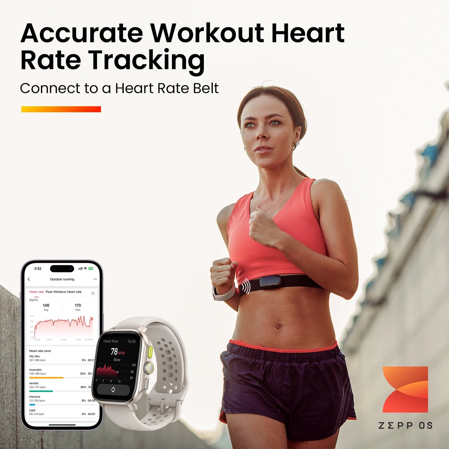 New Amazfit Cheetah 44mm Square Smartwatch Dual-band GPS 150+Sports Mode Monitoring Smart Watch For Android For iOS