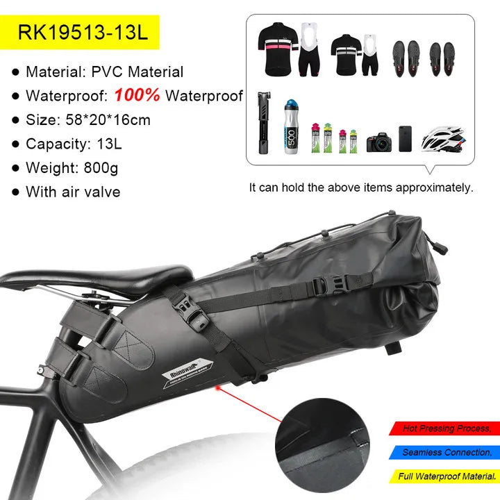 Rhinowalk Bicycle Bag Set Waterproof Bike Cycling Bag Sets Bicycle Saddle Handlebar Frame Tube Bag Road Bike Travel Accessories