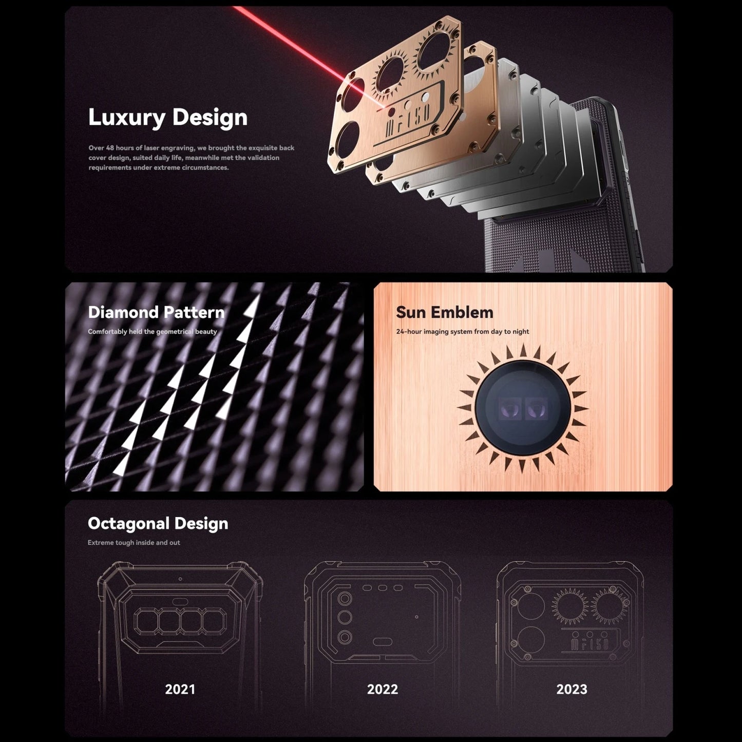 IIIF150 Raptor Rugged Phone Machine Thermal Imaging 12GB+256GB 108MP Camera 4G UltraThin 6.8'' Android 13 10000mAh  Smartphone