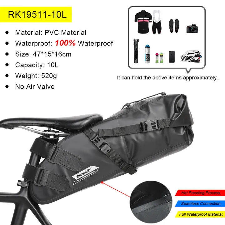 Rhinowalk Bicycle Bag Set Waterproof Bike Cycling Bag Sets Bicycle Saddle Handlebar Frame Tube Bag Road Bike Travel Accessories