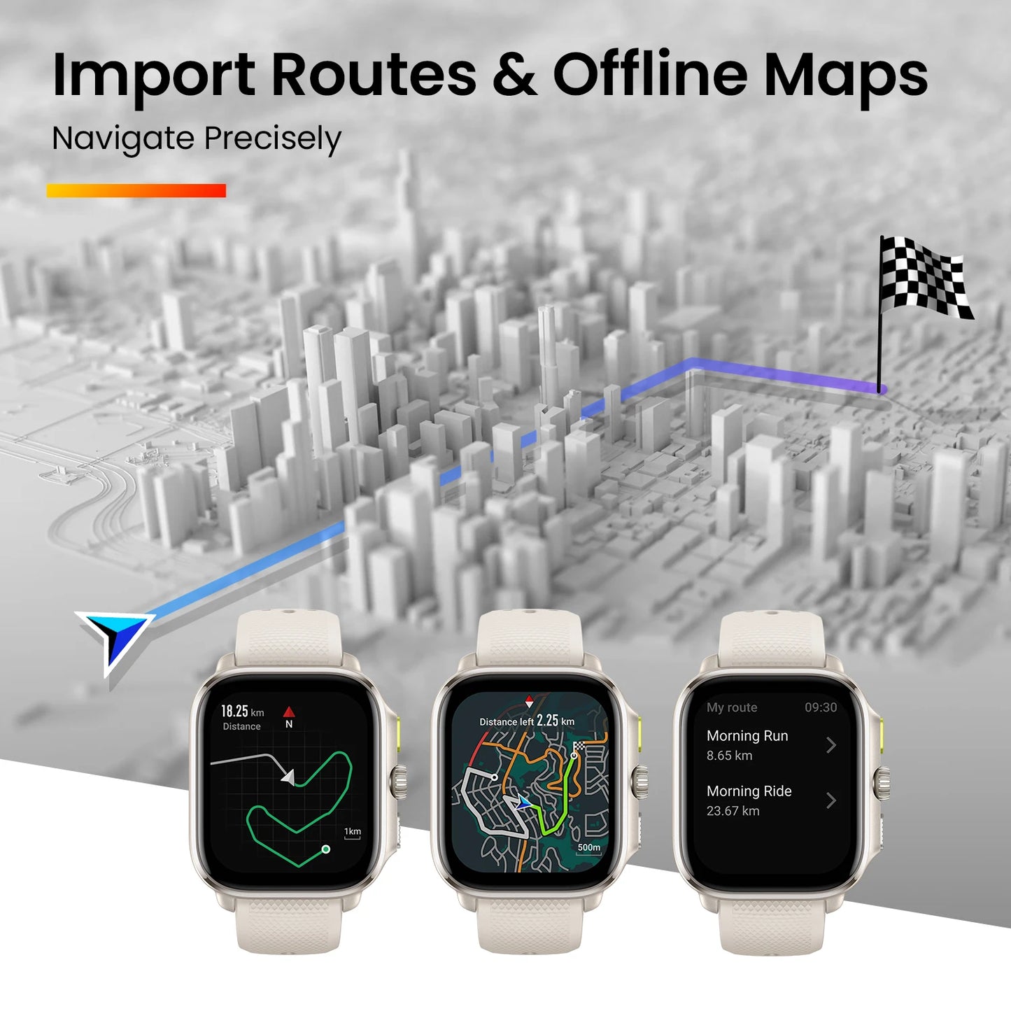 New Amazfit Cheetah 44mm Square Smartwatch Dual-band GPS 150+Sports Mode Monitoring Smart Watch For Android For iOS