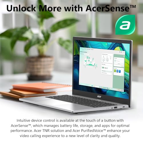 Acer Aspire 3 A315-24P-R7VH Slim Laptop | 15.6" Full HD IPS Display | AMD Ryzen 3 7320U Quad-Core Processor | AMD Radeon Graphics | 8GB LPDDR5 | 128GB NVMe SSD | Wi-Fi 6 | Windows 11 Home in S Mode
