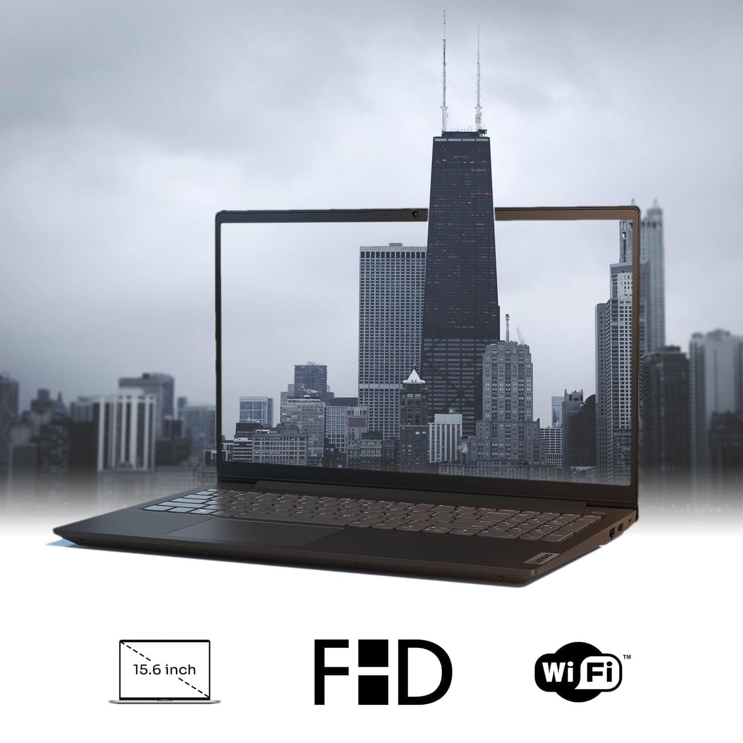 Lenovo V-Series V15 Business Laptop, 15.6" FHD Display, AMD Ryzen 7 7730U, 40GB RAM, 1TB SSD, Numeric Keypad, HDMI, RJ45, Webcam, Wi-Fi, Windows 11 Pro, Black