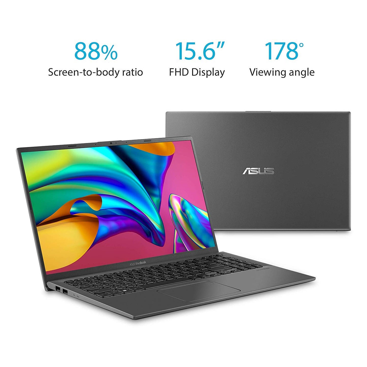 ASUS 14" FHD Laptop, Intel Pentium N6000 Processor, 4GB RAM, 224GB Storage(64GB eMMC+160GB Docking Station Set), Intel UHD Graphics, Webcam, Bluetooth, Win 11, Star Black