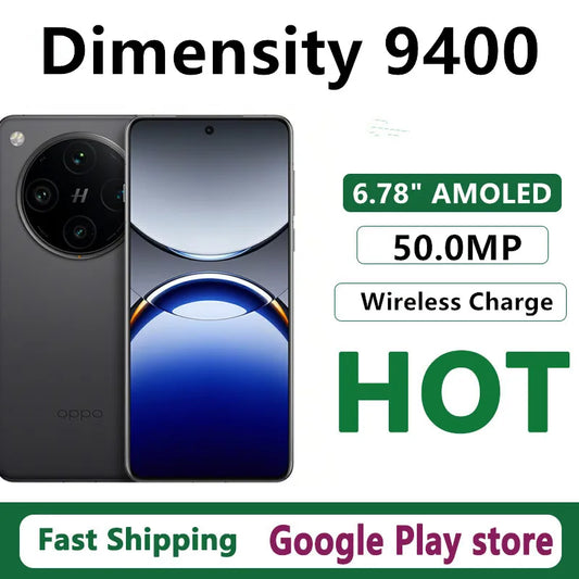 DHL Fast Delivery Oppo Find X8 Pro Cell Phone 6.78" AMOLED 120HZ Wirelss Charge 50.0MP Camera Android 15.0 Dimensity 9400 OTA