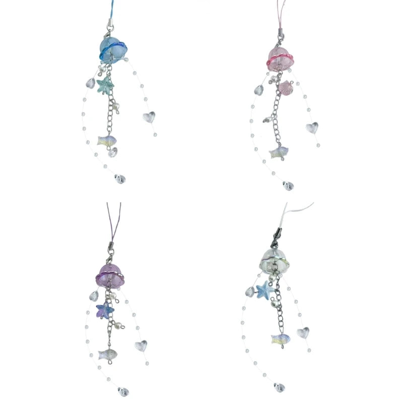 2023 New Trendy Pearls and Crystal Star Phone Keychain Phone Charm Accessory for Fashionable Individuals Women Stylish Outfits