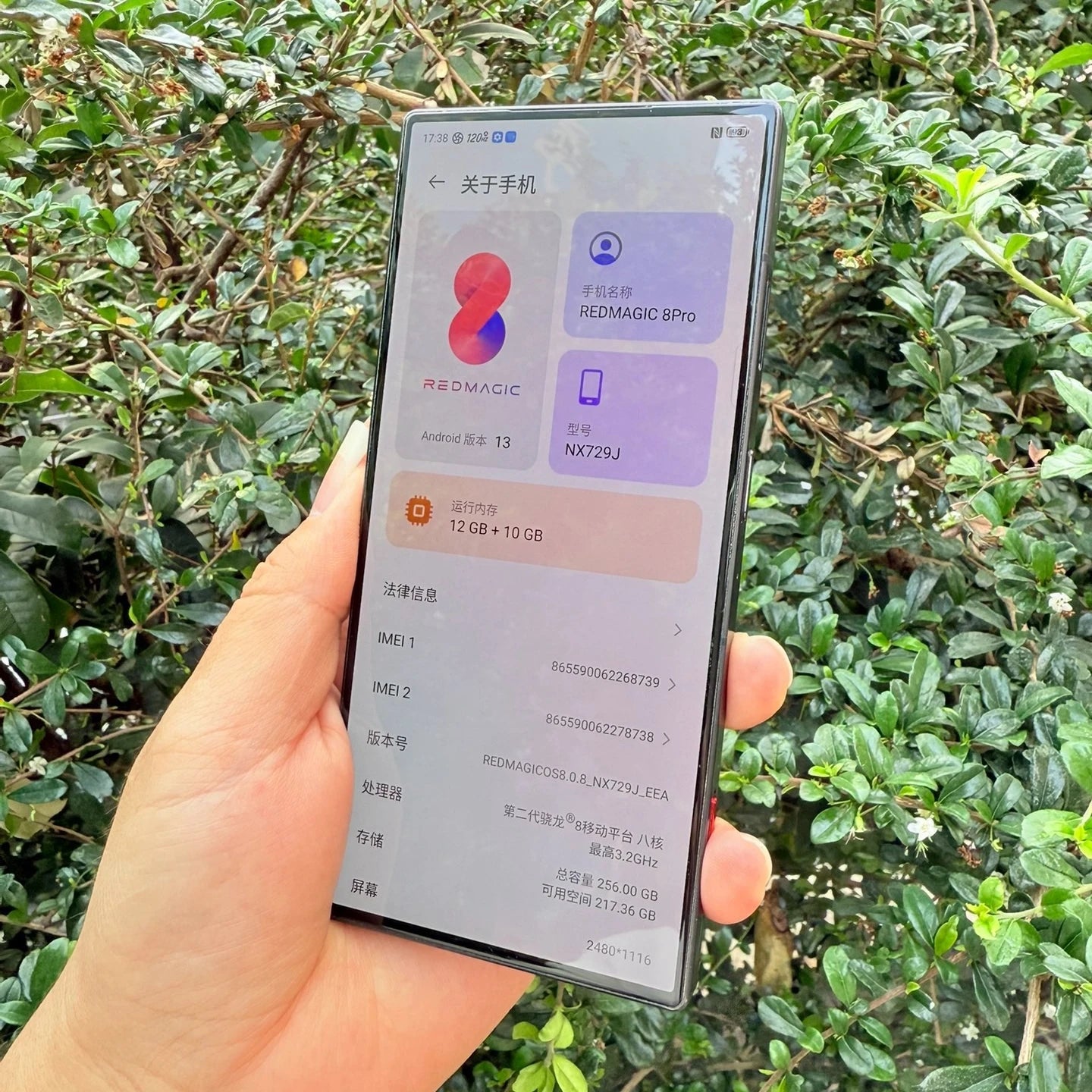 Nubia Red magic 8pro / 8s pro, International version , Smart gaming phone , 95-98% new，Black and transparent shell.